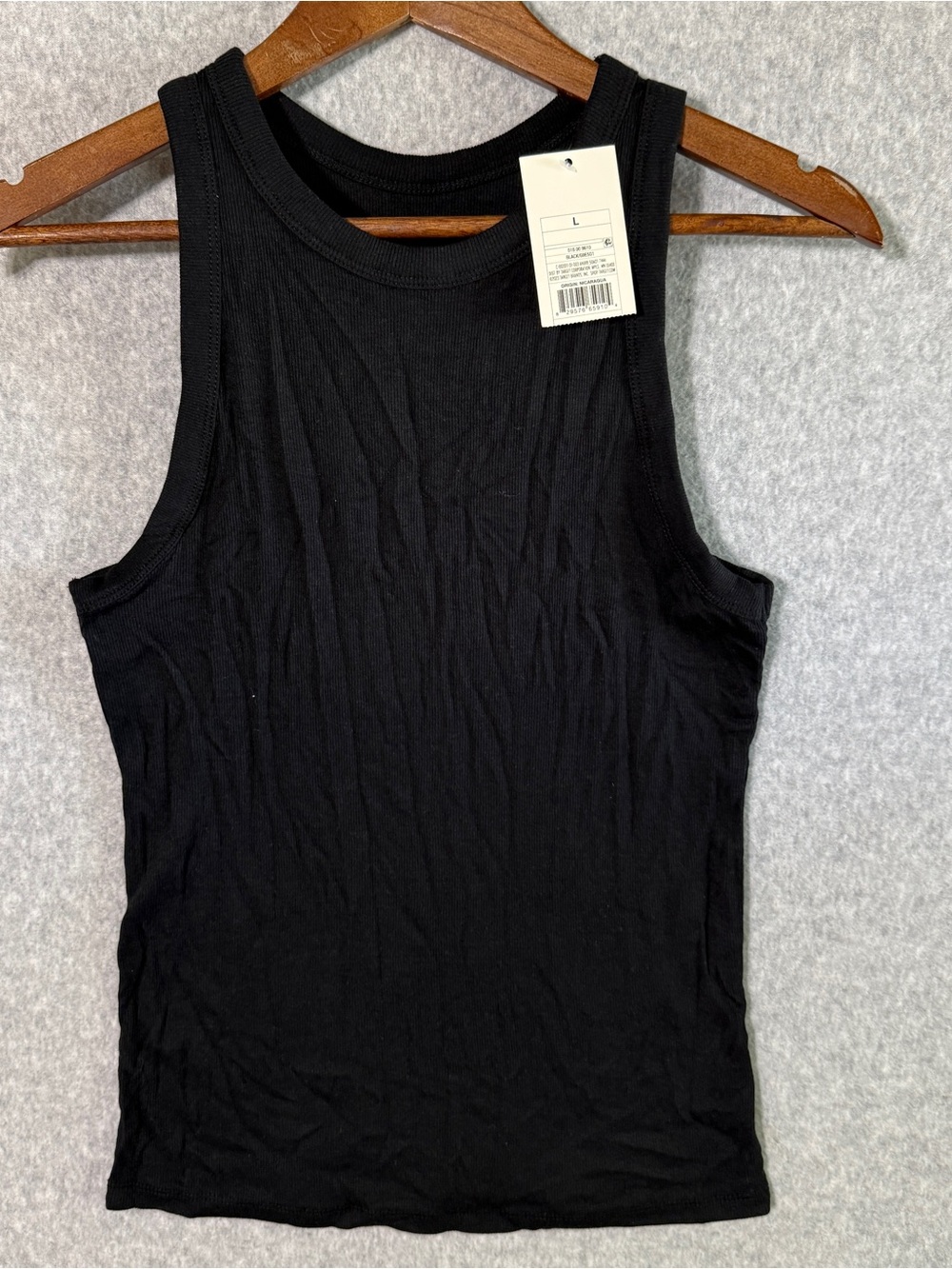 Target Black Ribbed Tank Top - Women's
